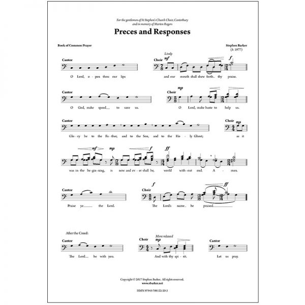 Preces and Responses